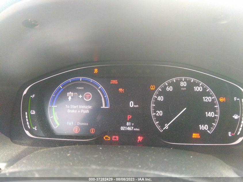 VIN 1HGCV3F59MA020803 2021 HONDA ACCORD HYBRID EX-L