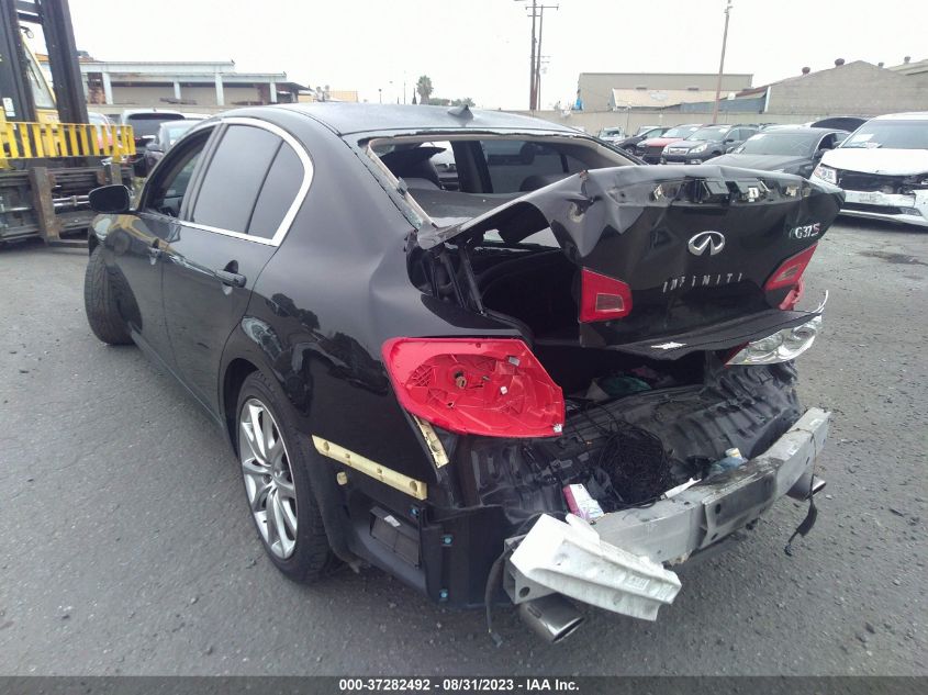 2013 INFINITI G37 SEDAN JOURNEY JN1CV6AP8DM710794