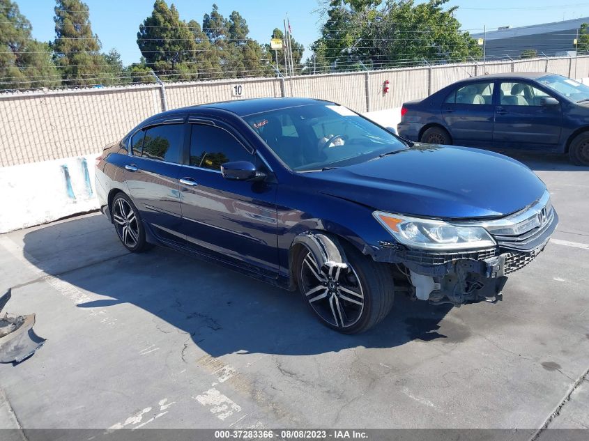 2016 HONDA ACCORD SEDAN SPORT - 1HGCR2F61GA082465