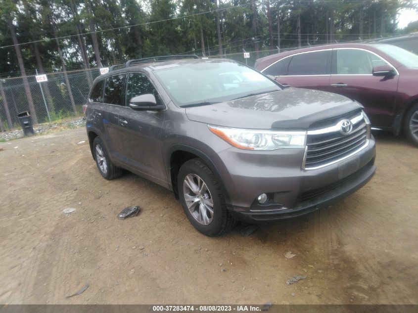 2015 TOYOTA HIGHLANDER LE - 5TDBKRFH2FS084929