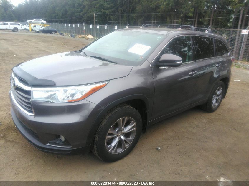 2015 TOYOTA HIGHLANDER LE - 5TDBKRFH2FS084929