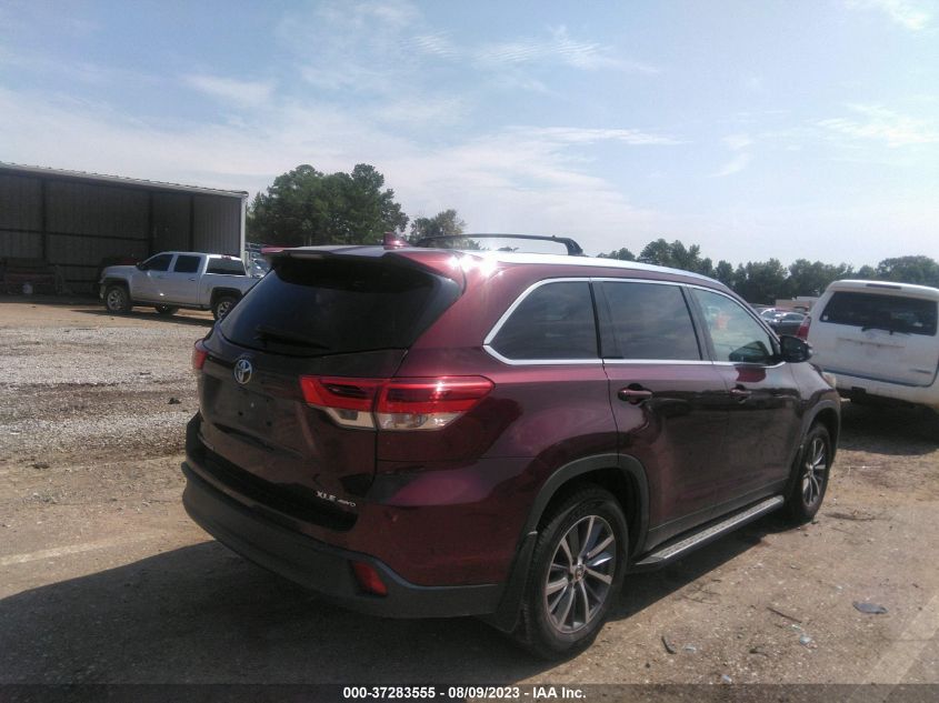 2019 TOYOTA HIGHLANDER SE/XLE - 5TDJZRFH4KS942547