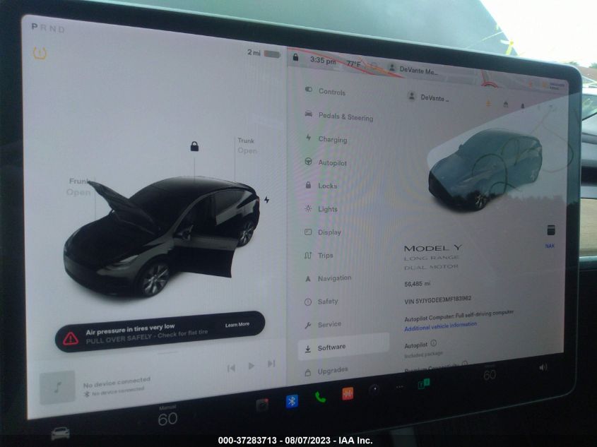 2021 TESLA MODEL Y LONG RANGE - 5YJYGDEE3MF183962