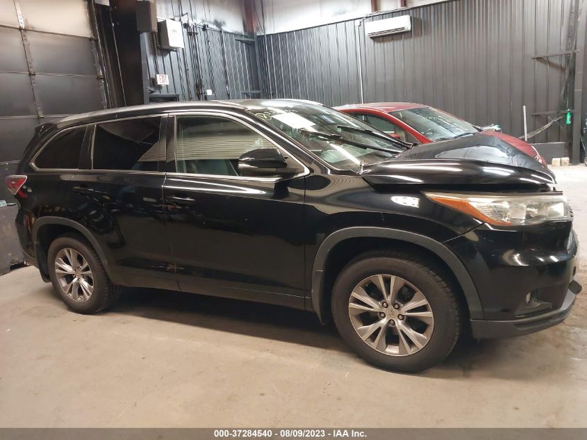 2015 TOYOTA HIGHLANDER XLE - 5TDJKRFH9FS169701