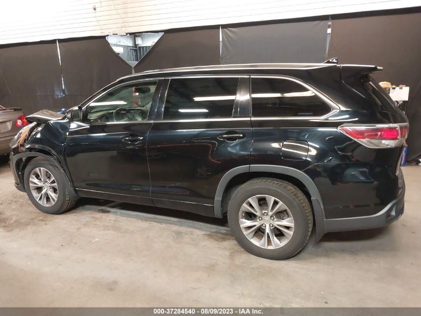 2015 TOYOTA HIGHLANDER XLE - 5TDJKRFH9FS169701