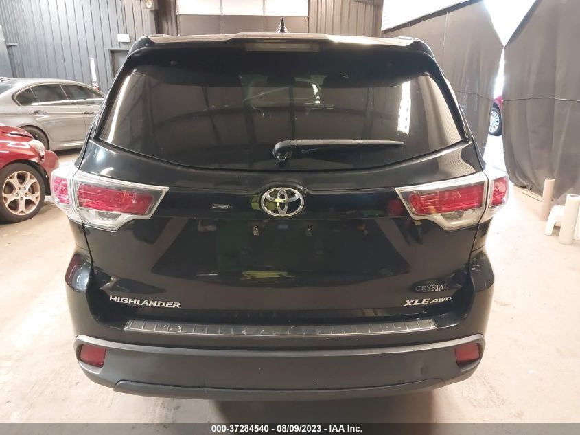 2015 TOYOTA HIGHLANDER XLE - 5TDJKRFH9FS169701