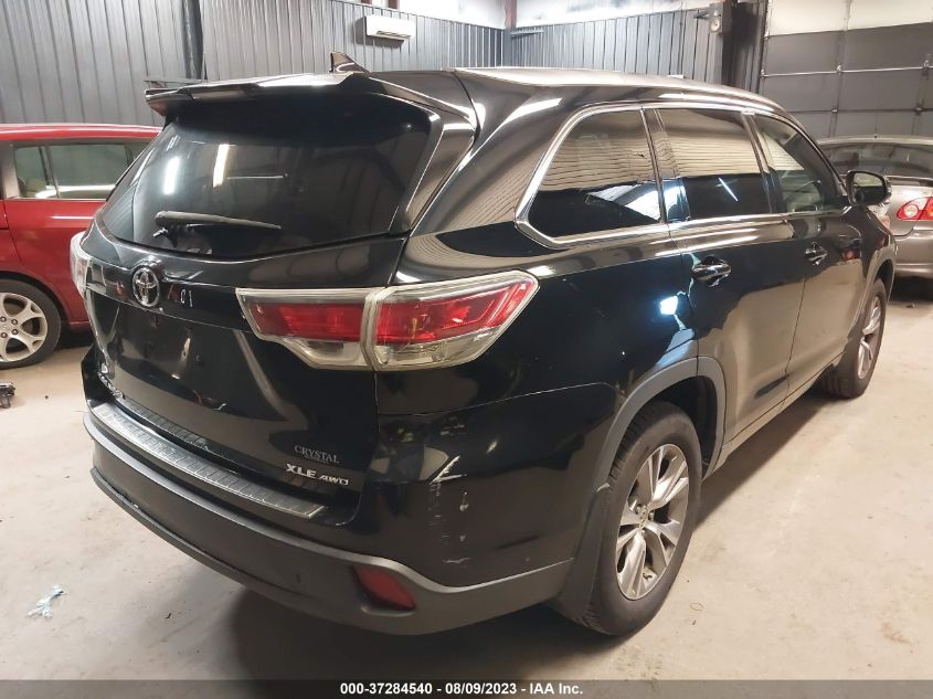 2015 TOYOTA HIGHLANDER XLE - 5TDJKRFH9FS169701