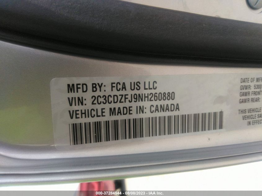 2022 DODGE CHALLENGER R/T SCAT PACK - 2C3CDZFJ9NH260880