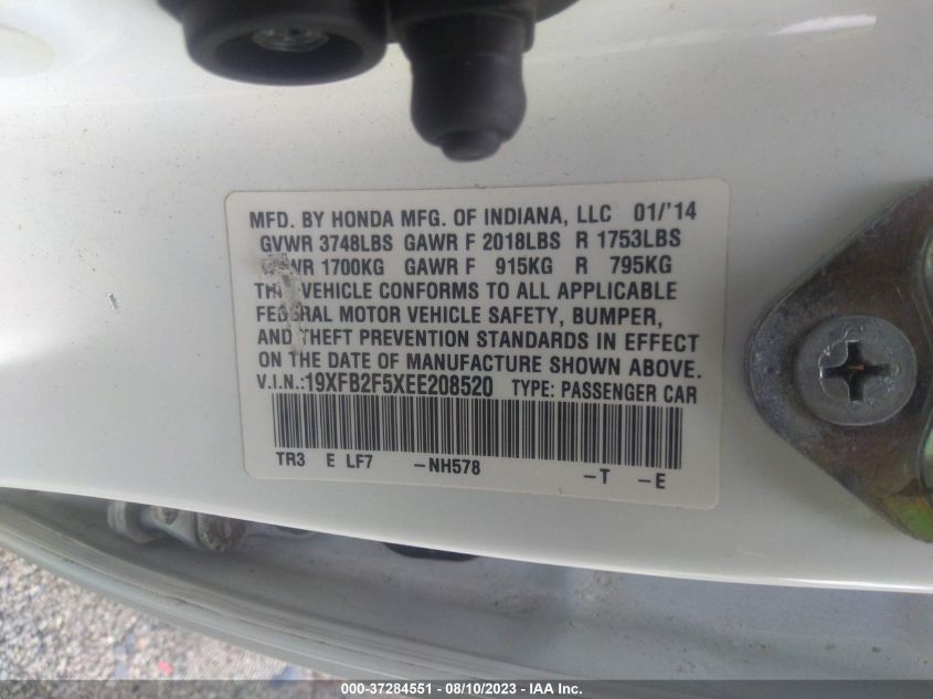 2014 HONDA CIVIC SEDAN LX - 19XFB2F5XEE208520