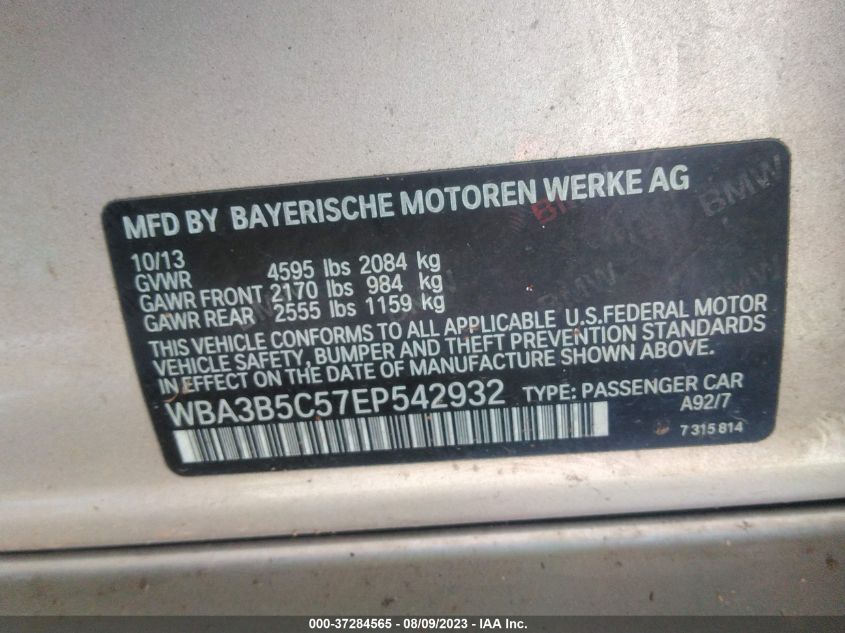 2014 BMW 3 SERIES 328I XDRIVE - WBA3B5C57EP542932