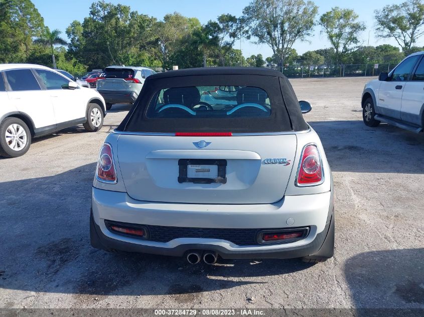2013 MINI COOPER CONVERTIBLE S WMWZP3C55DT705227