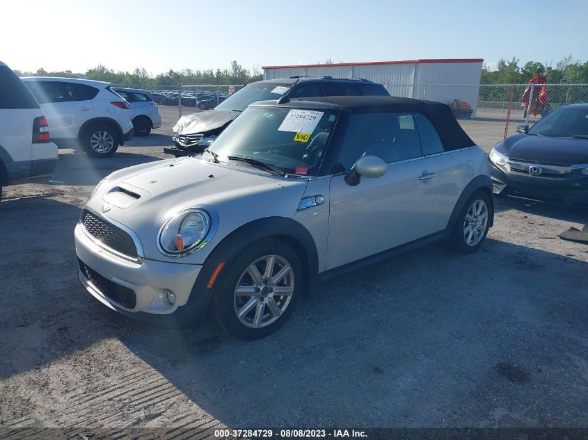 2013 MINI COOPER CONVERTIBLE S WMWZP3C55DT705227