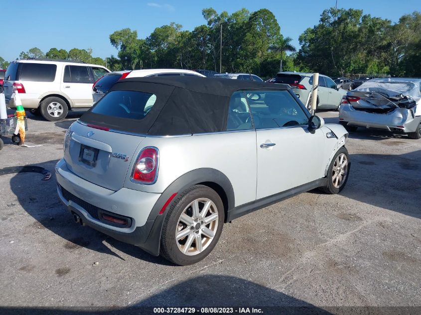 2013 MINI COOPER CONVERTIBLE S WMWZP3C55DT705227