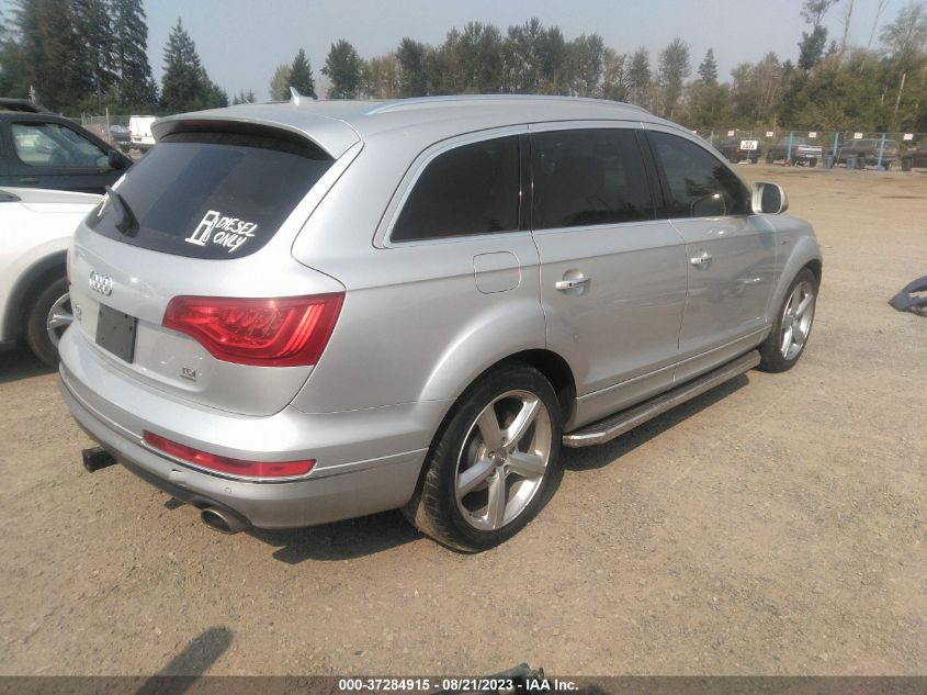 2014 AUDI Q7 3.0L TDI PREMIUM PLUS - WA1LMAFE8ED013342