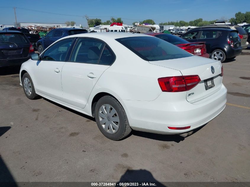 2015 VOLKSWAGEN JETTA SEDAN 2.0L S - 3VW1K7AJ7FM337556