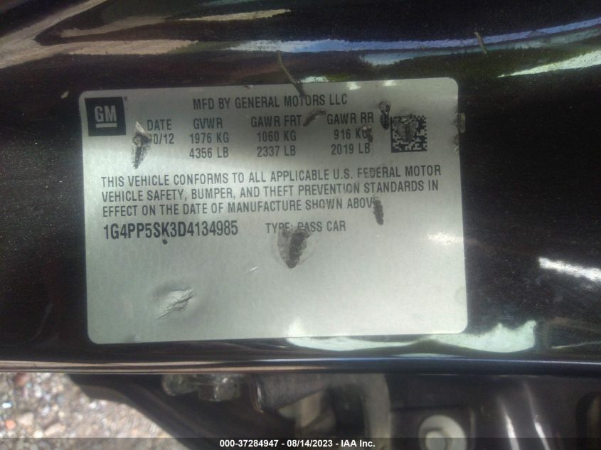 2013 BUICK VERANO - 1G4PP5SK3D4134985