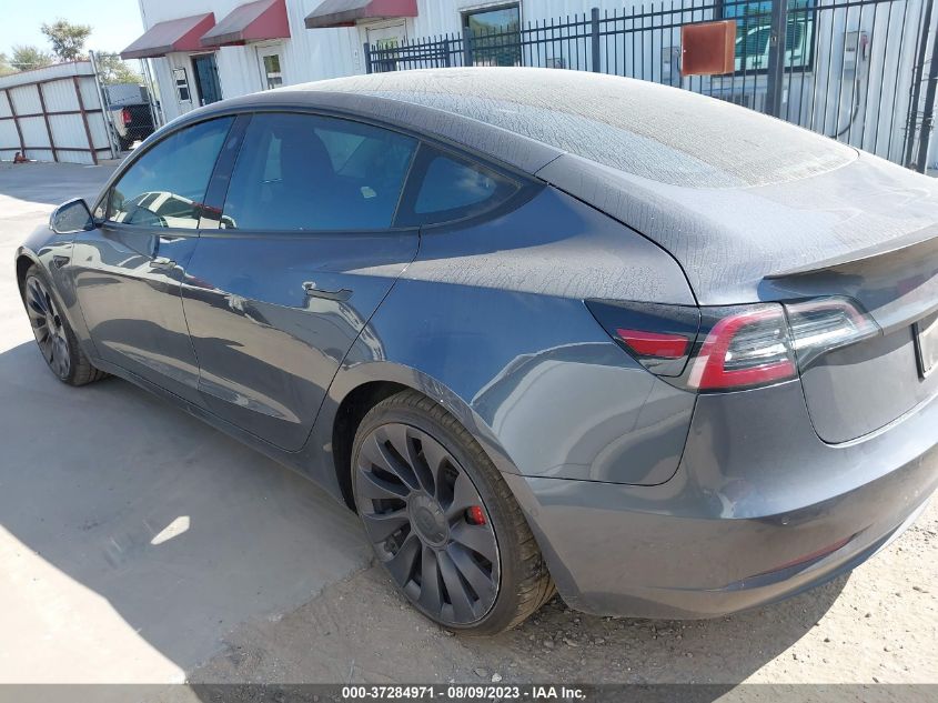 2021 TESLA MODEL 3 PERFORMANCE - 5YJ3E1EC2MF862747