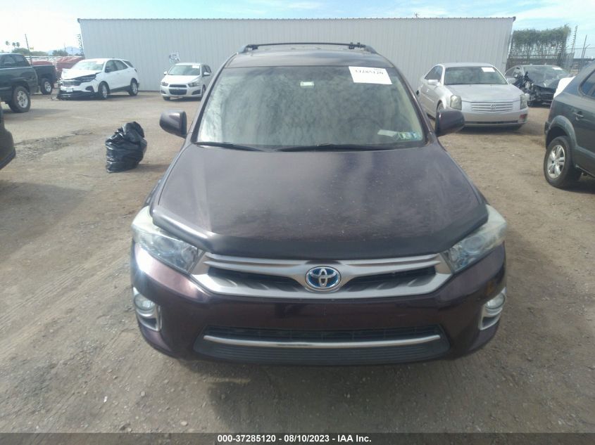 2013 TOYOTA HIGHLANDER HYBRID LIMITED JTEDC3EH2D2017509