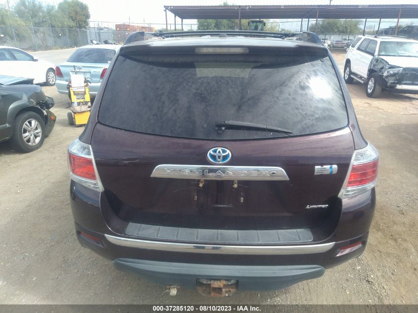 2013 TOYOTA HIGHLANDER HYBRID LIMITED JTEDC3EH2D2017509