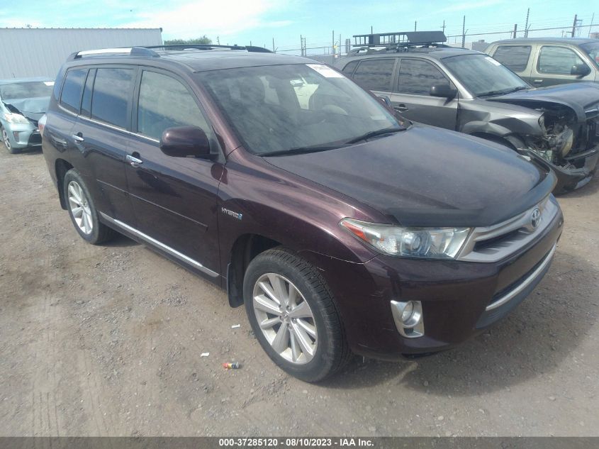 2013 TOYOTA HIGHLANDER HYBRID LIMITED - JTEDC3EH2D2017509