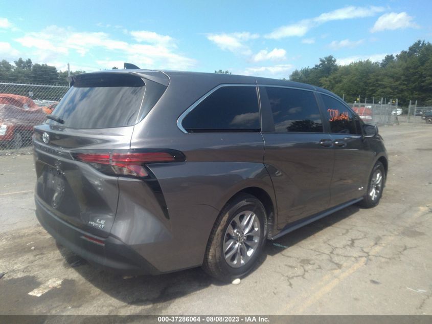 2021 TOYOTA SIENNA LE - 5TDKRKEC2MS046560