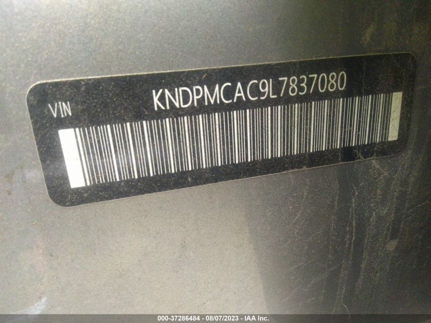 VIN KNDPMCAC9L7837080 2020 KIA SPORTAGE LX