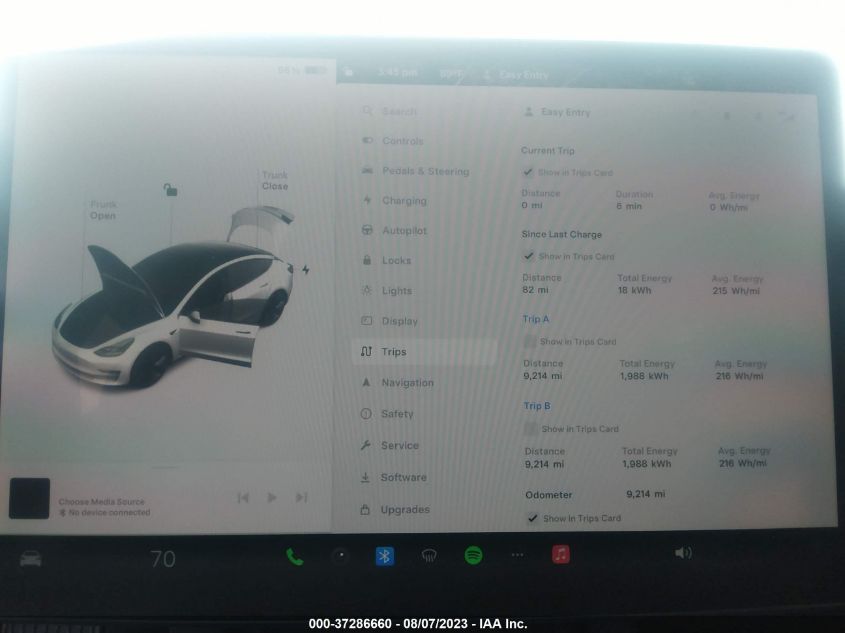 2023 TESLA MODEL 3 - 5YJ3E1EA6PF478022