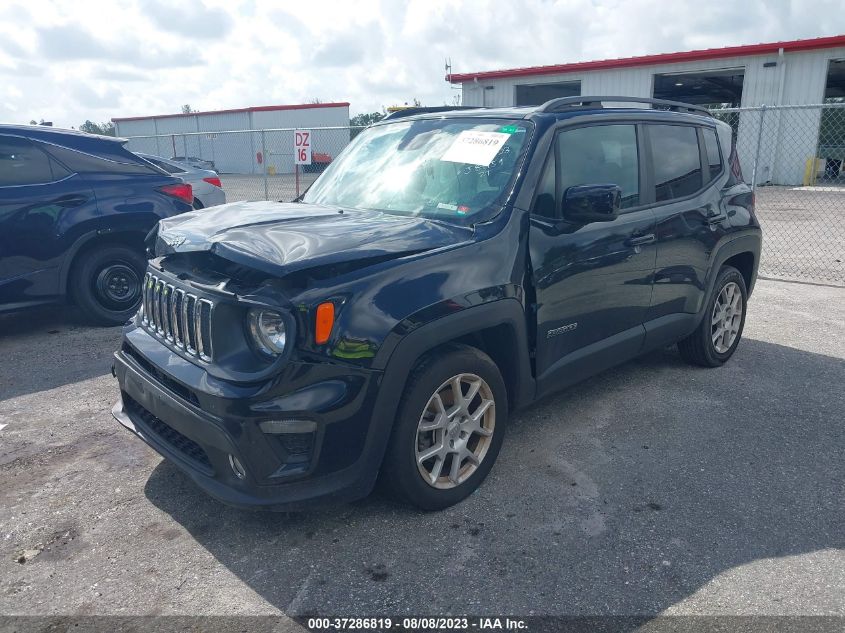 VIN ZACNJABB9KPJ84159 2019 JEEP RENEGADE LATITUDE