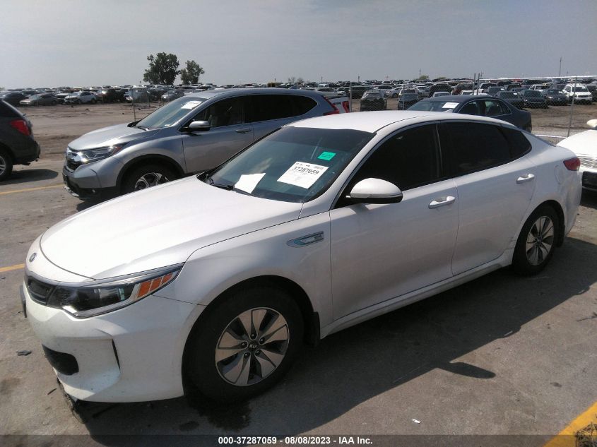 2017 KIA OPTIMA HYBRID BASE - KNAGT4LE6H5012282