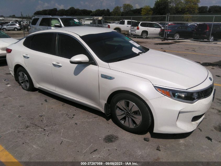 2017 KIA OPTIMA HYBRID BASE - KNAGT4LE6H5012282