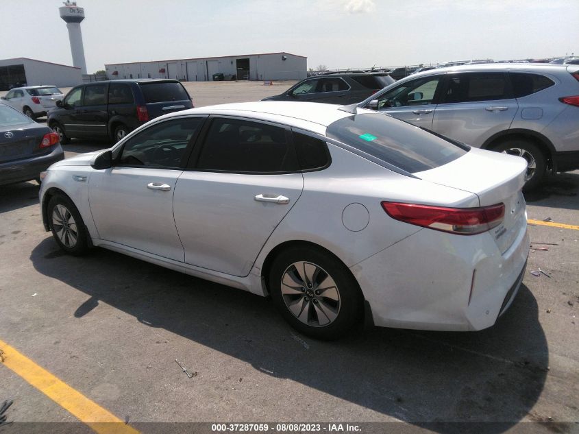 2017 KIA OPTIMA HYBRID BASE - KNAGT4LE6H5012282