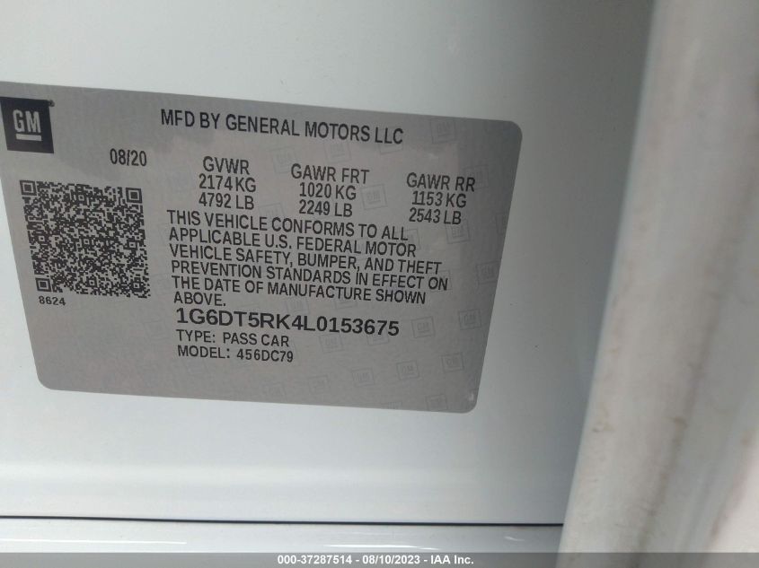 2020 CADILLAC CT5 PREMIUM LUXURY - 1G6DT5RK4L0153675
