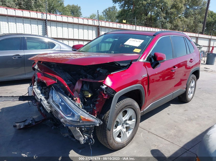 VIN 2T3RWRFV6KW020135 2019 TOYOTA RAV4 HYBRID XLE