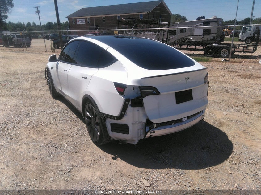 VIN 7SAYGDEE7NF315674 2022 TESLA MODEL Y