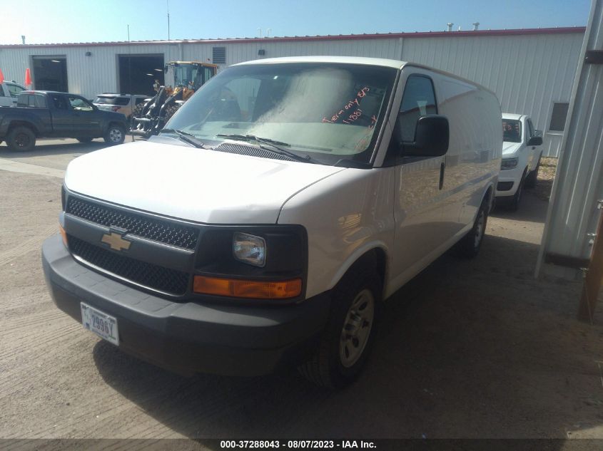 2014 CHEVROLET EXPRESS CARGO VAN - 1GCSGAFX1E1187913