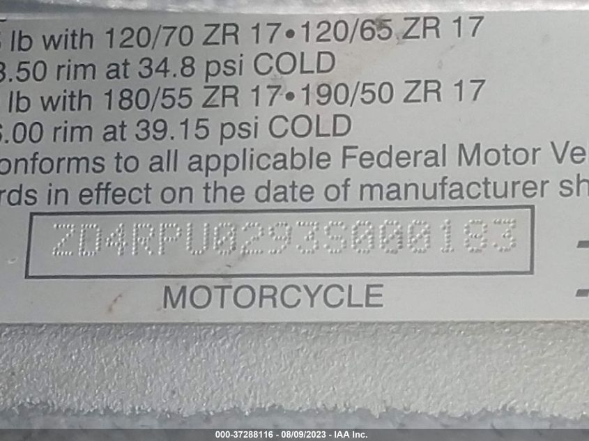 2003 APRILIA RSV MILLE - ZD4RPU0293S000183