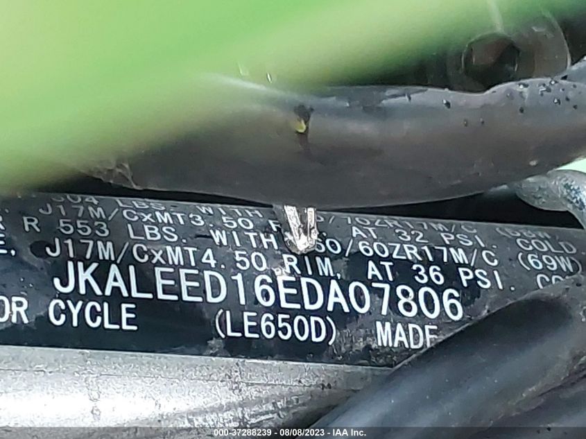 2014 KAWASAKI KLE650 D - JKALEED16EDA07806