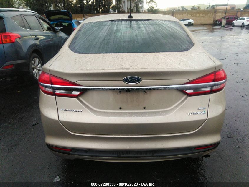 2017 FORD FUSION HYBRID SE - 3FA6P0LU9HR354783