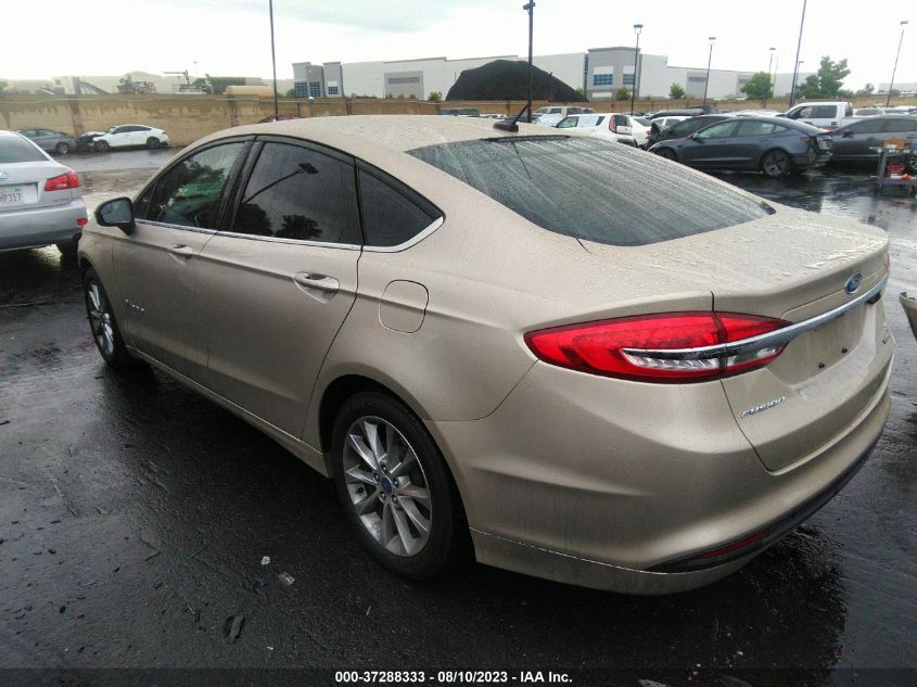 2017 FORD FUSION HYBRID SE - 3FA6P0LU9HR354783