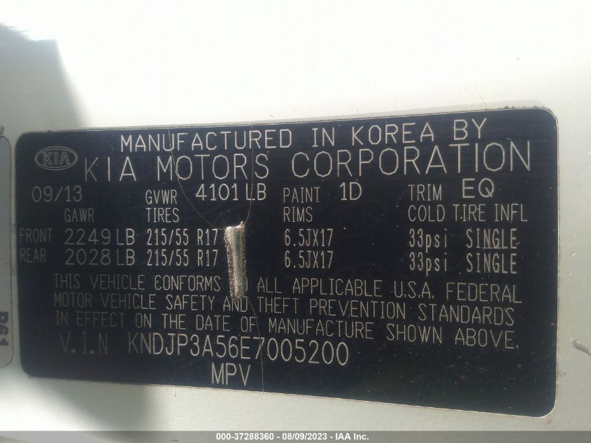 2014 KIA SOUL + - KNDJP3A56E7005200