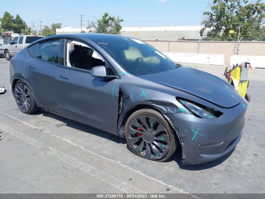 2022 TESLA MODEL Y PERFORMANCE - 7SAYGDEF8NF485244