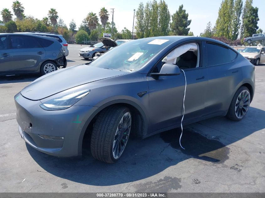 2022 TESLA MODEL Y PERFORMANCE - 7SAYGDEF8NF485244