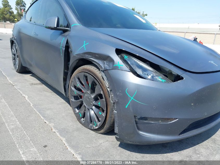 2022 TESLA MODEL Y PERFORMANCE - 7SAYGDEF8NF485244