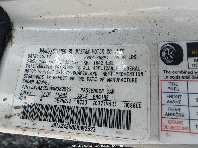 2013 NISSAN 370Z - JN1AZ4EH8DM382523