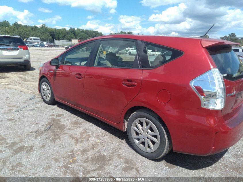 2013 TOYOTA PRIUS V TWO/THREE/FIVE - JTDZN3EU8D3191984