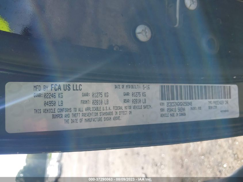 2016 DODGE CHALLENGER SXT - 2C3CDZAGXGH256948