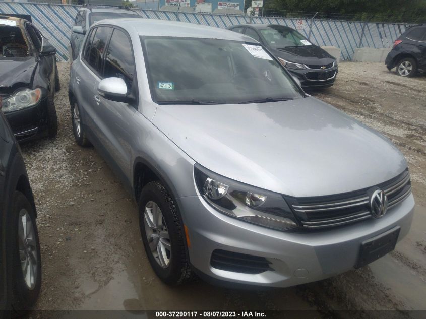 2013 VOLKSWAGEN TIGUAN S - WVGBV3AX2DW614425