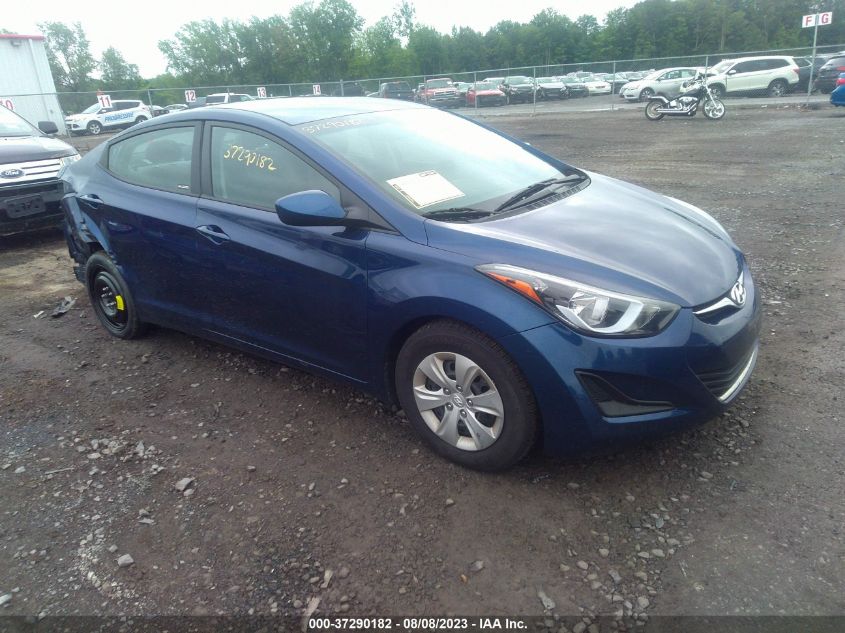 2016 HYUNDAI ELANTRA SE - 5NPDH4AE4GH728476