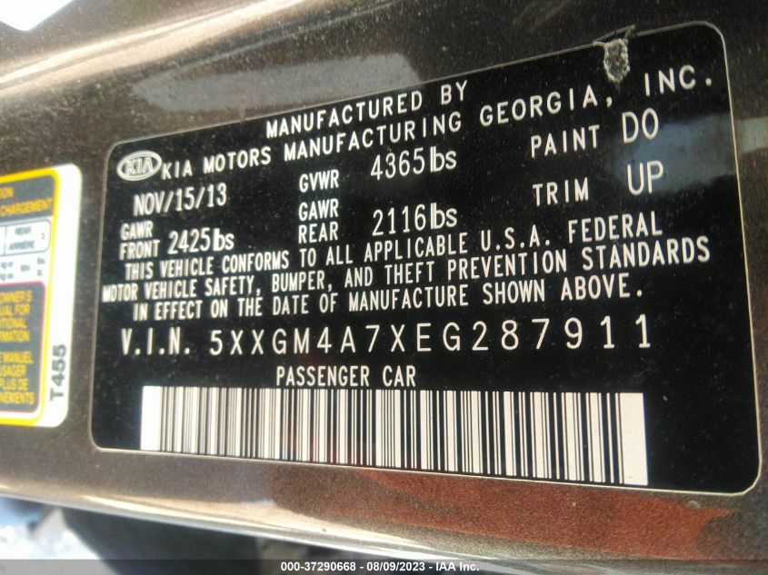 2014 KIA OPTIMA LX - 5XXGM4A7XEG287911