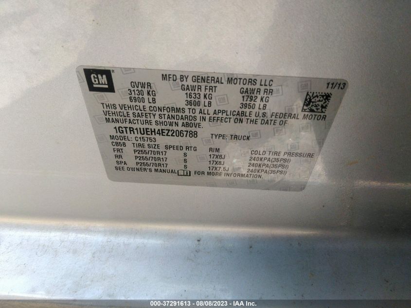 2014 GMC SIERRA 1500 SLE - 1GTR1UEH4EZ206788
